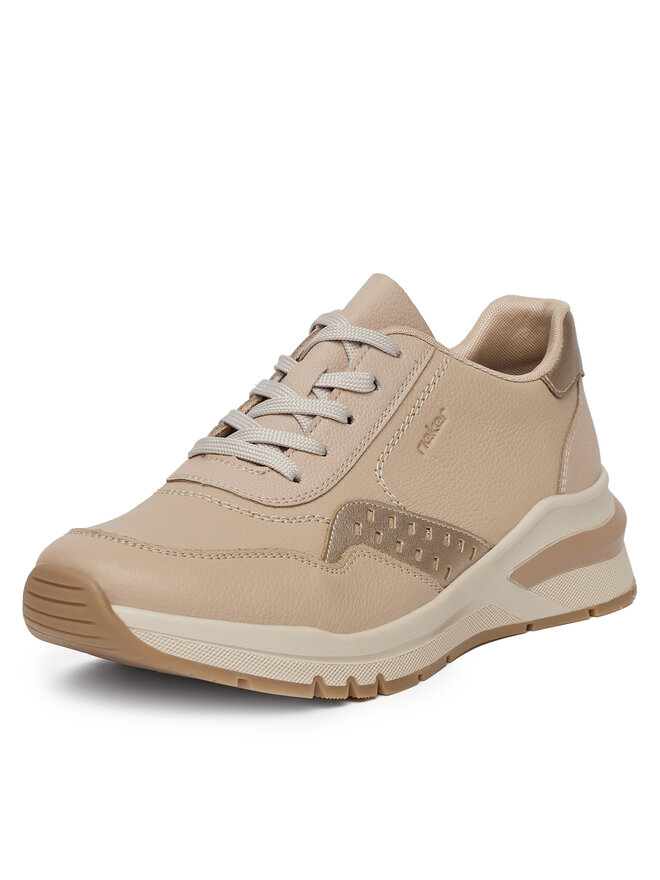 Rieker Sneakersy Rieker M6607-60 Béžová