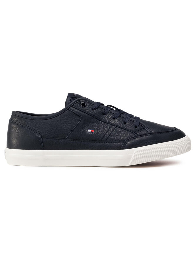 Tommy Hilfiger Αθλητικά Tommy Hilfiger Core Corporate Leather Vulc FM0FM02980 Σκούρο μπλε