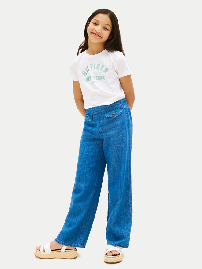 Tommy Hilfiger Tommy Hilfiger Póló Graphic KG0KG08813 Fehér Regular Fit