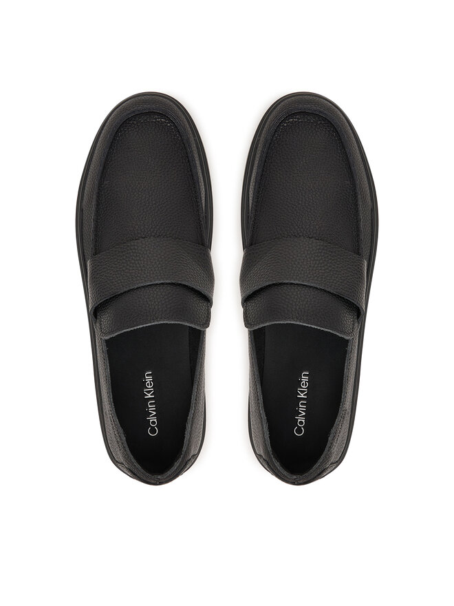 Calvin Klein Slipper Calvin Klein Hybrid Clean Loafer Band Tum Lth HM0HM02184 Schwarz