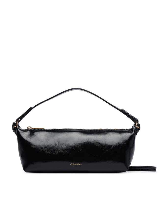 Calvin Klein Handtasche Calvin Klein Foil Logo Glossy LV04F3738G Schwarz