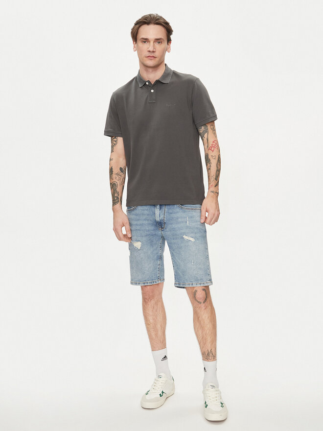 Pepe Jeans Pepe Jeans Poloshirt New Oliver Gd PM542099 Grau Regular Fit