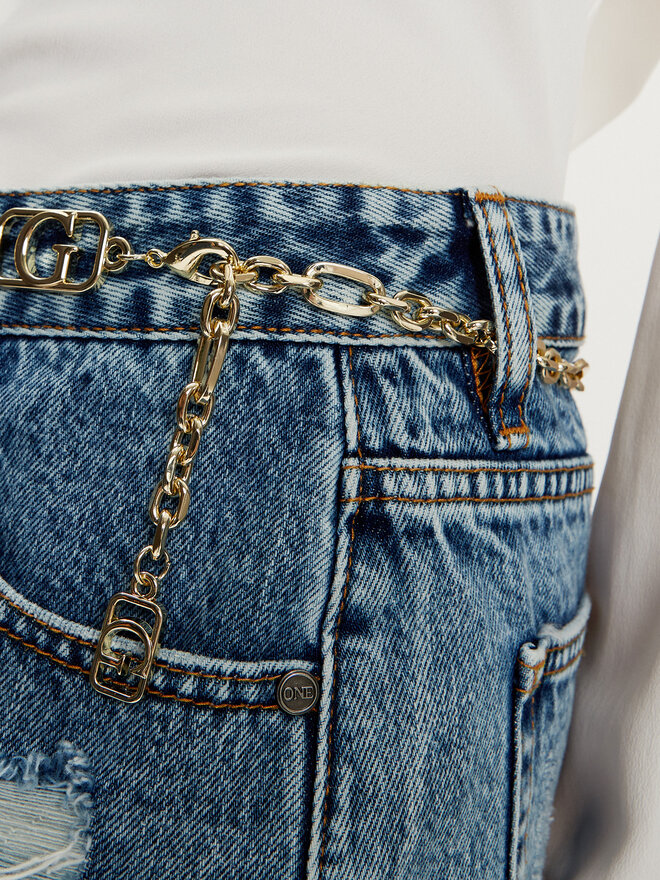 Guess Pasek na talię Guess BW9193 P5120 Złoty