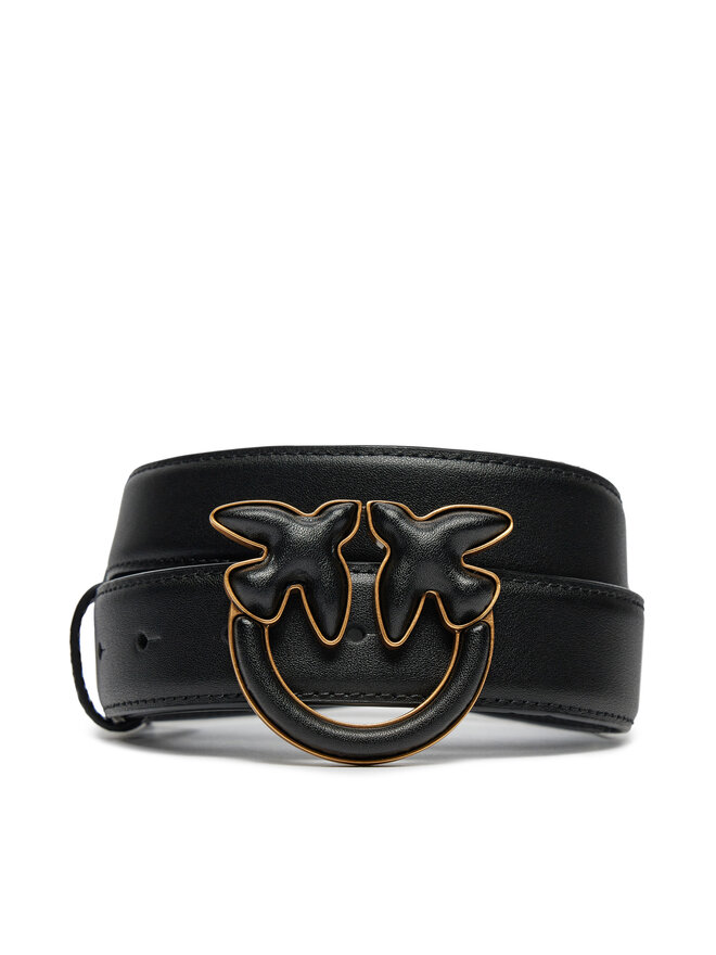 PINKO Damengürtel Pinko Love Bery Click Puff H3 Belt AI 24-25 PLT01 103792 A1Z5 Schwarz