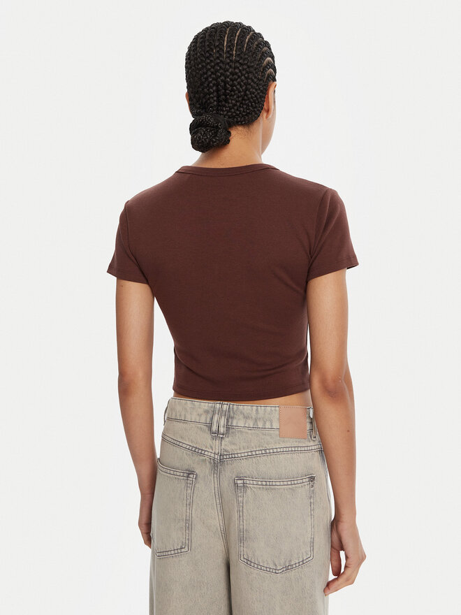 HUGO HUGO Camiseta Delanor  50512000 Marrón Slim Fit