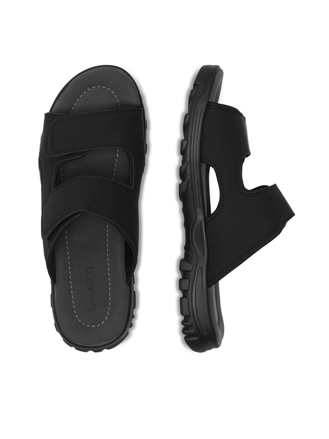 Lanetti Παντόφλες Lanetti MSS20464-01 Μαύρο