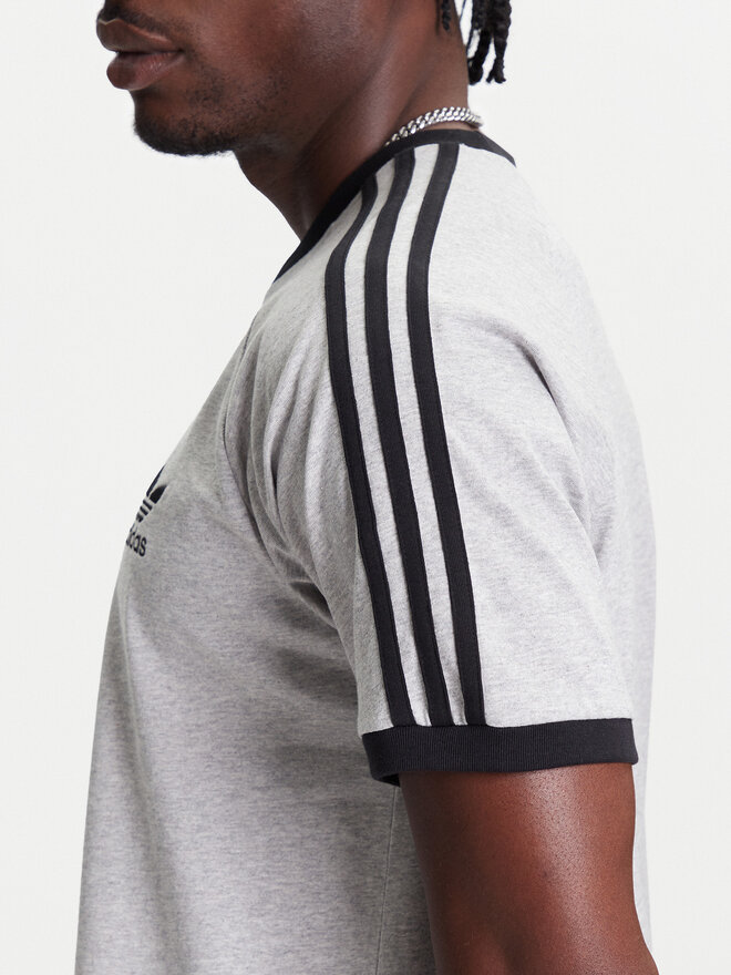 adidas adidas Marškinėliai adicolor Classics 3-Stripes JY1369 Pilka Slim Fit
