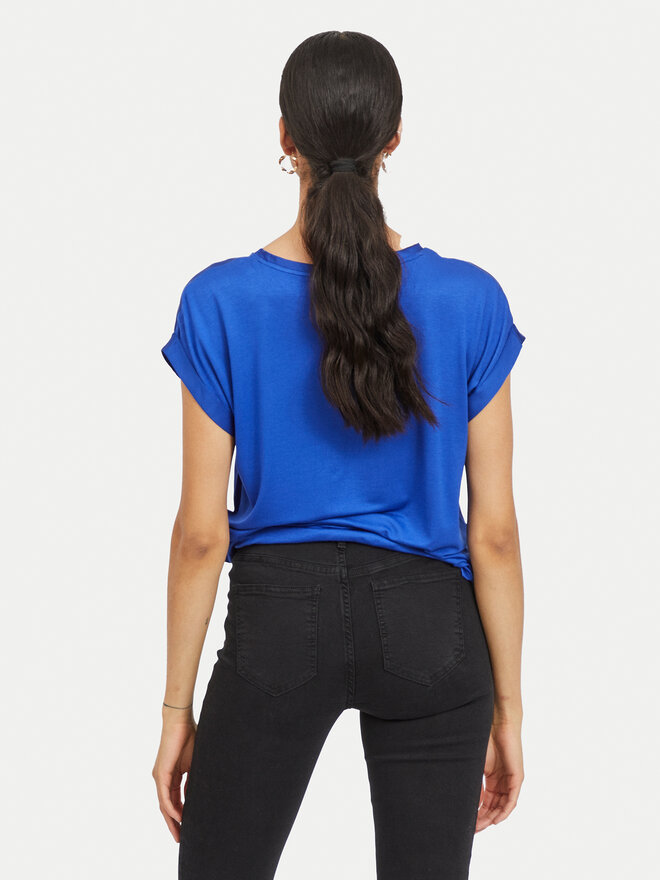 Vila Vila Футболка Ellette 14059563 Голубий Regular Fit