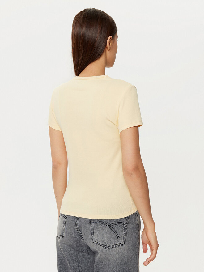 Tommy Jeans Tommy Jeans Marškinėliai Essential DW0DW17383 Smėlio Slim Fit