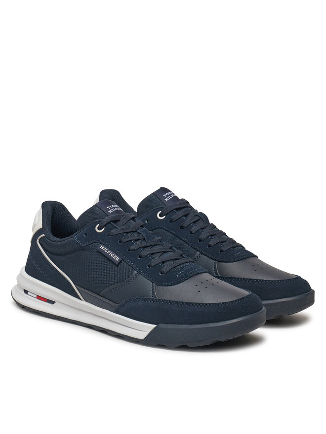 Tommy Hilfiger Superge Tommy Hilfiger Retro Runner Mix Rwb FM0FM05371 Mornarsko modra