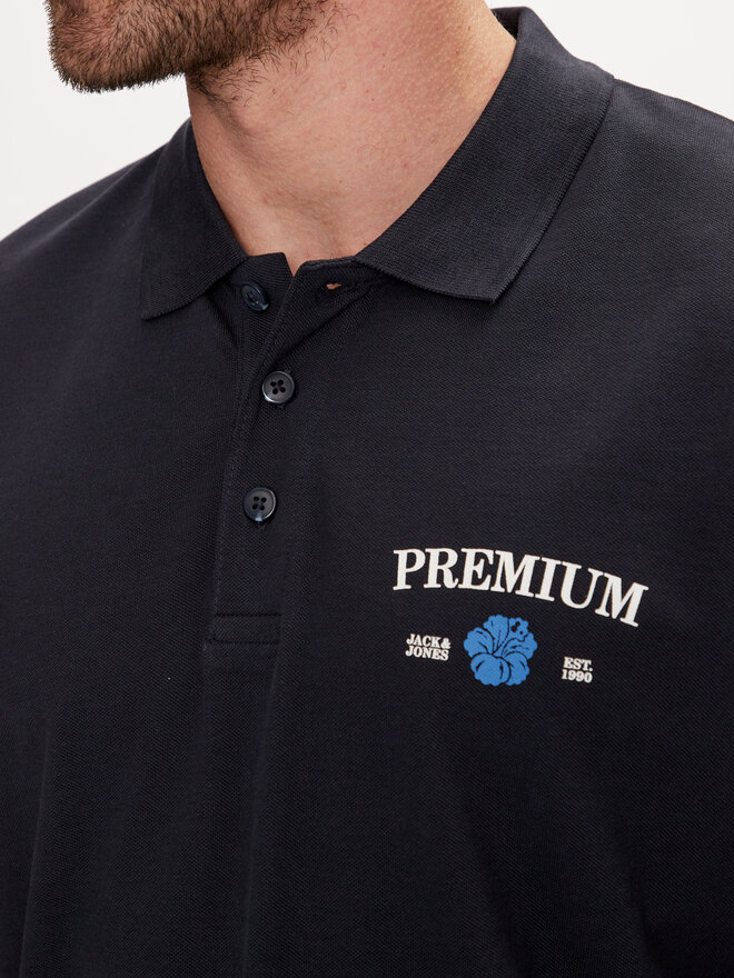Jack&Jones Jack&Jones Polo marškinėliai Jprblaalfie 12259678 Tamsiai mėlyna Regular Fit