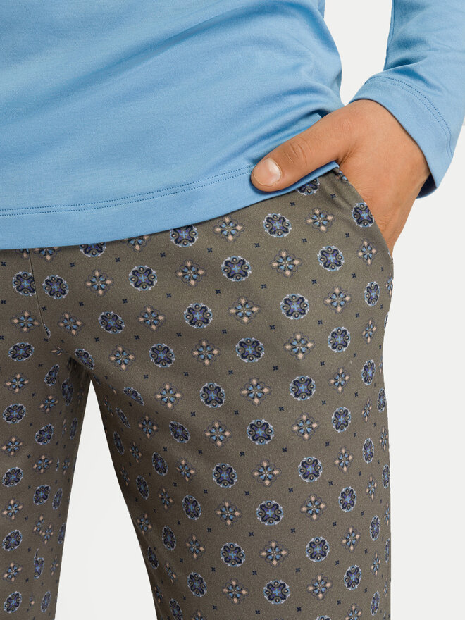 Hanro Hanro Pižama 75111 Spalvota Regular Fit
