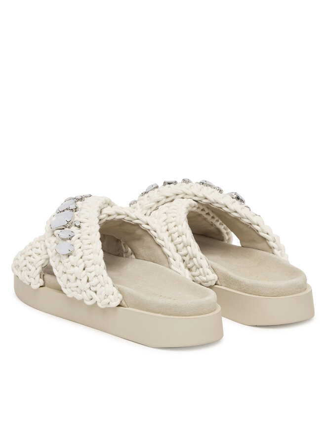 Inuikii Pantoletten Inuikii Woven Stones 1004.003.0073 Weiß