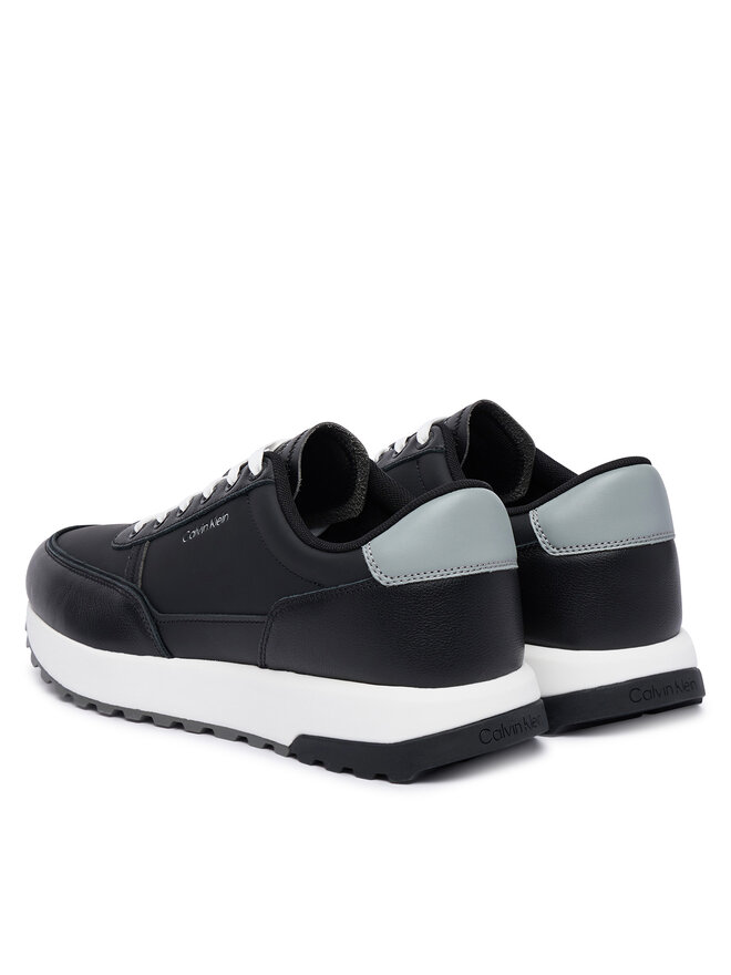 Calvin Klein Sneakers Calvin Klein City Runner Laceup Lth Mix HM0HM02214 Schwarz