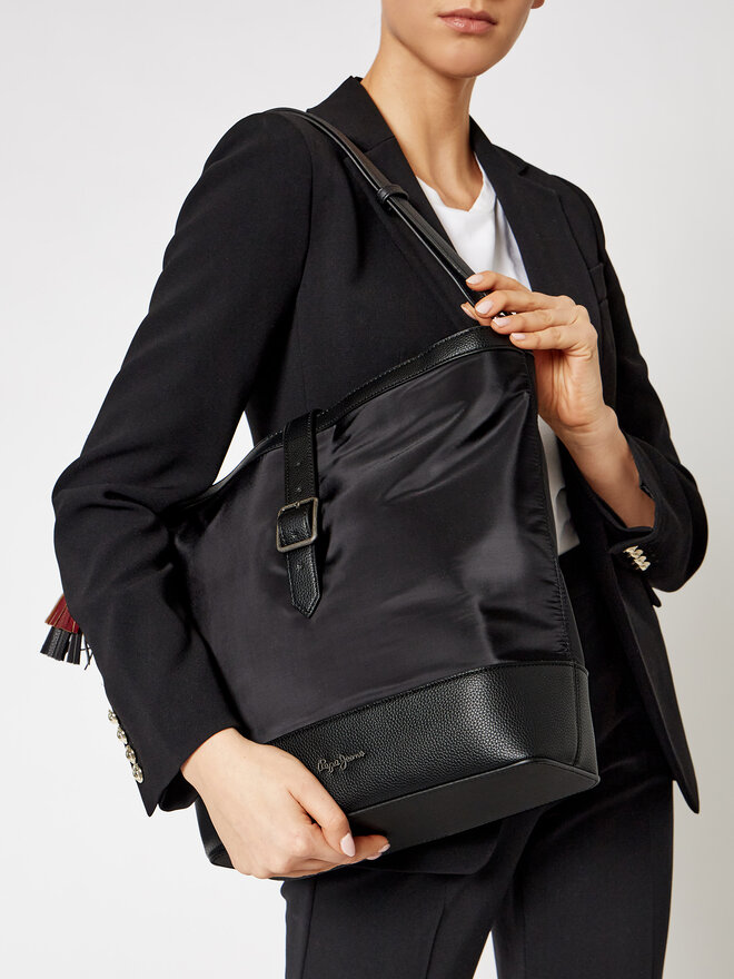 Pepe Jeans Handtasche Pepe Jeans Shopping Bag Pjl Ann 7727661 Schwarz