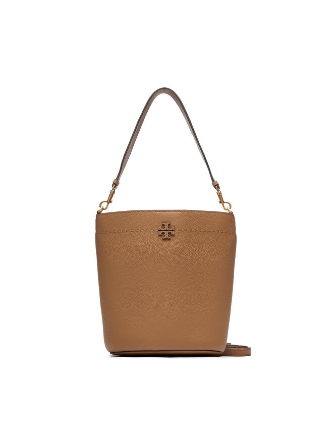 Сумка Tory Burch McGraw Bucket Bag 143544 Коричневий | evzuttya.com.ua