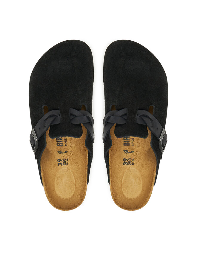 Birkenstock Pantoletten Birkenstock Boston Braided 1030497 Schwarz