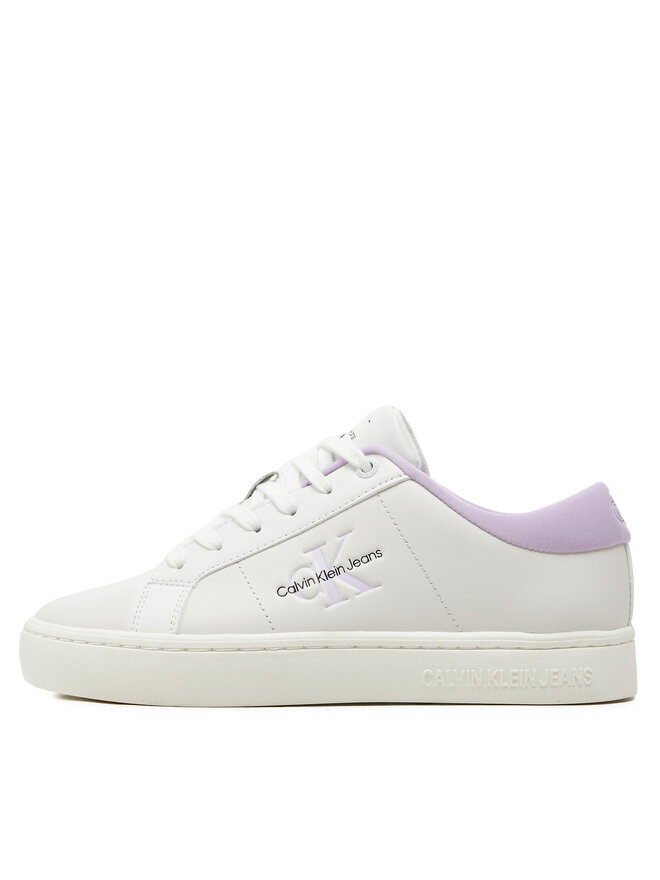 Calvin Klein Jeans Sneakers Calvin Klein Jeans Classic Cupsole Lowlaceup Lth Wn YW0YW01444 Bianco
