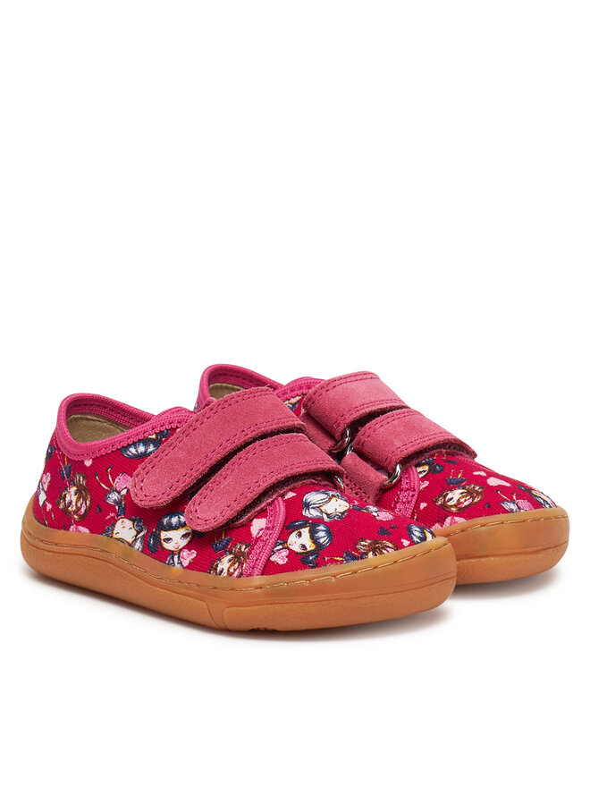 Froddo Bačkory Froddo Barefoot Canvas G1700379-32 M Růžová