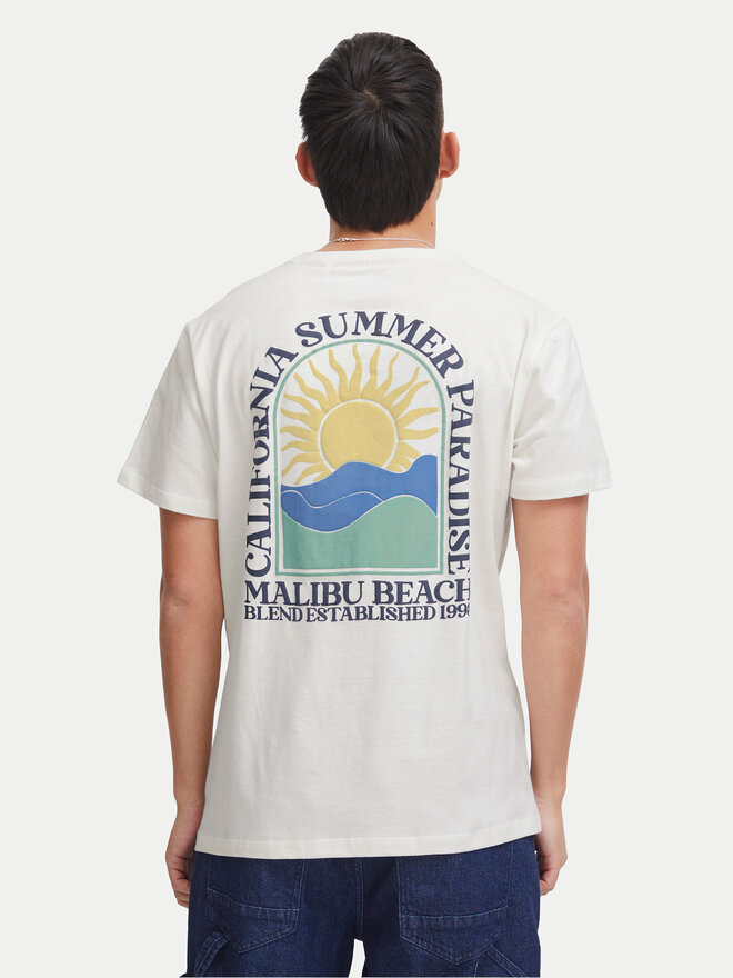Blend Blend Camiseta 20716481 Blanco Regular Fit