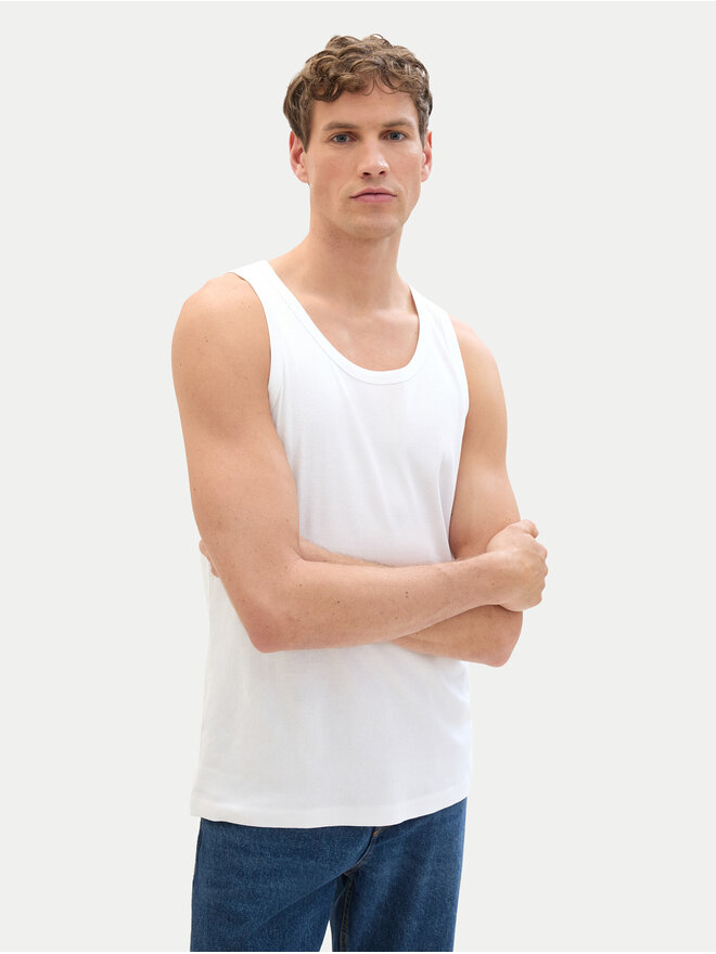 Tom Tailor Denim Tom Tailor Denim Trikó 1042035 Fehér Regular Fit