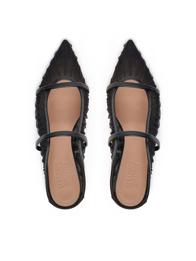 MALONE SOULIERS Şlapi MALONE SOULIERS Maureen Flat 336 Negru