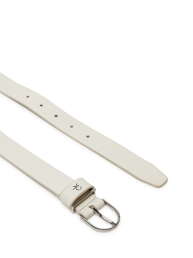 Calvin Klein Damengürtel Calvin Klein Ck Metal Loop Round Buckle 2.5 K60K613147 Weiß