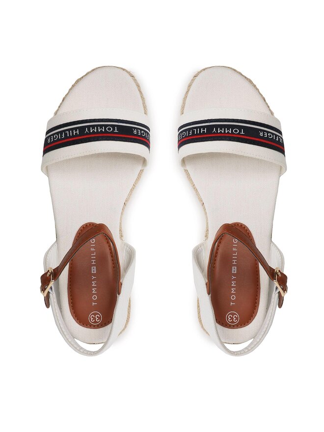 Tommy Hilfiger Espadrilky Tommy Hilfiger Rope Wedge T3A7-32777-0048X100 M Bílá
