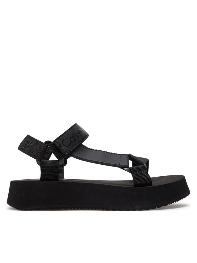 Calvin Klein Jeans Sandale Calvin Klein Jeans Sandal Velcro Webbing Dc YW0YW01353 Negru