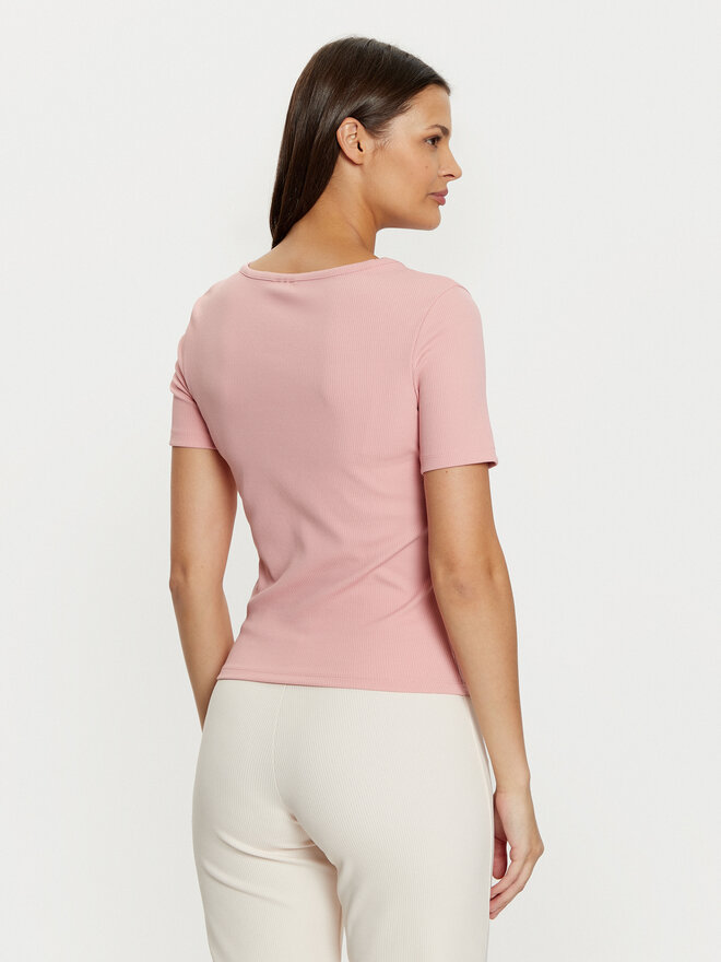 Guess Guess Marškinėliai V5RI04 KCLH0 Rožinė Regular Fit