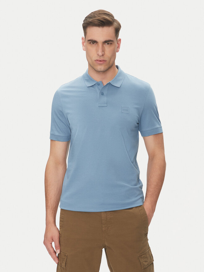 BOSS BOSS Поло Passenger 50507803 Голубий Slim Fit