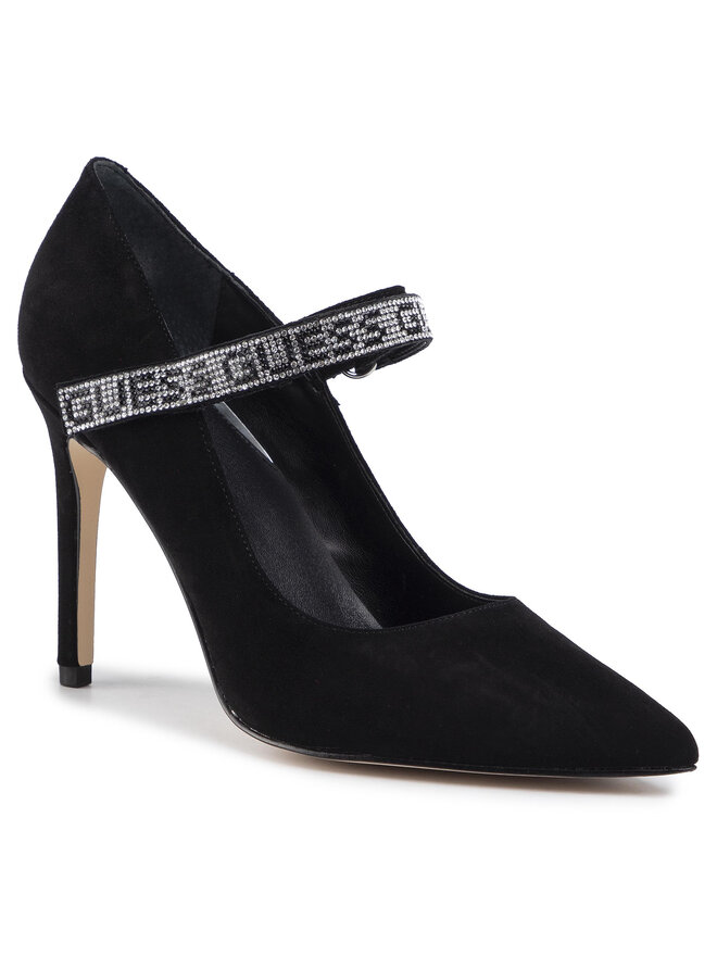 Guess Pantofi cu toc subțire Guess Bakeri FL8BAI SUE08 Negru