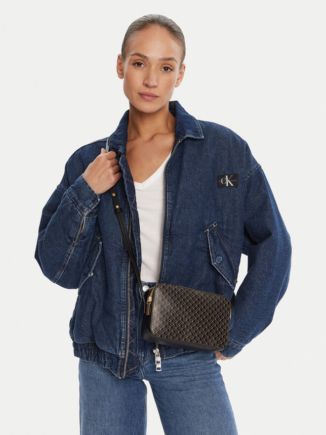Calvin Klein Сумка Calvin Klein Emblem Aop Elongated Camera Bag LV04F3268G Чорний
