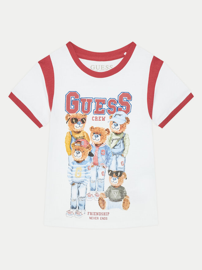Guess Guess Marškinėliai N5RI04 K8HM4 Balta Regular Fit