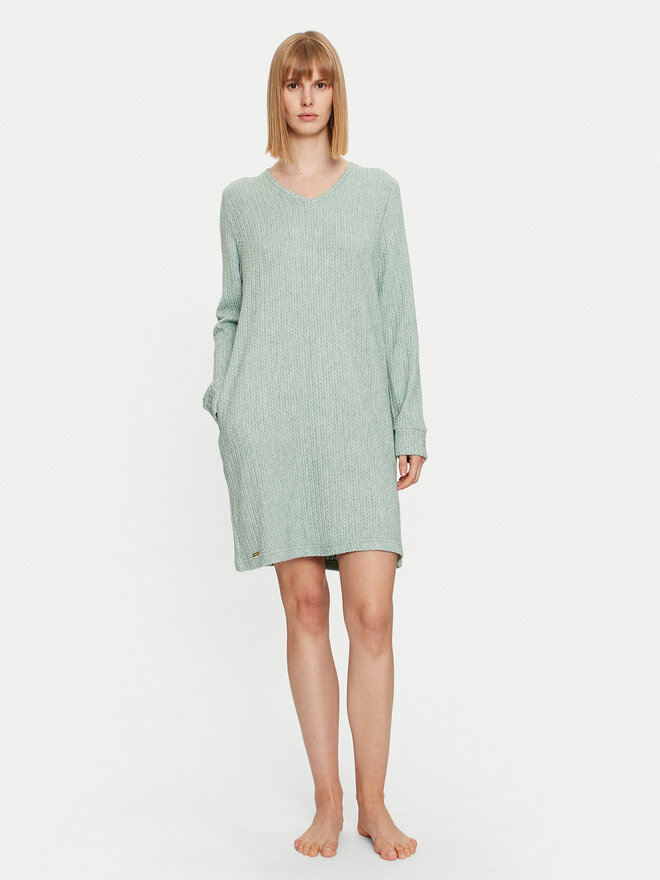 Selmark Selmark Camisón Espiga P6463 Verde Regular Fit