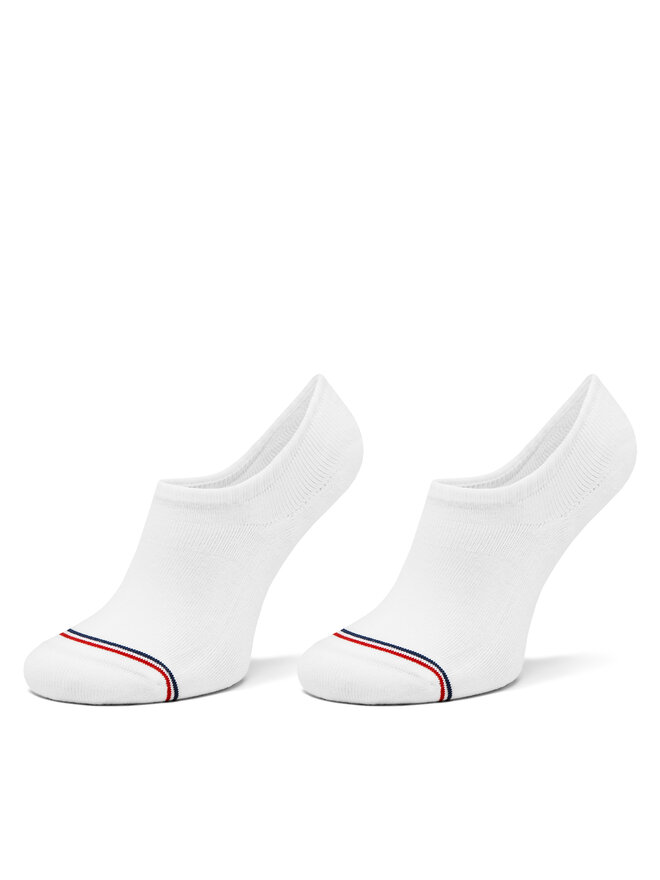 Tommy Hilfiger Set di 2 paia di pedulini unisex Tommy Hilfiger 701228179 Bianco