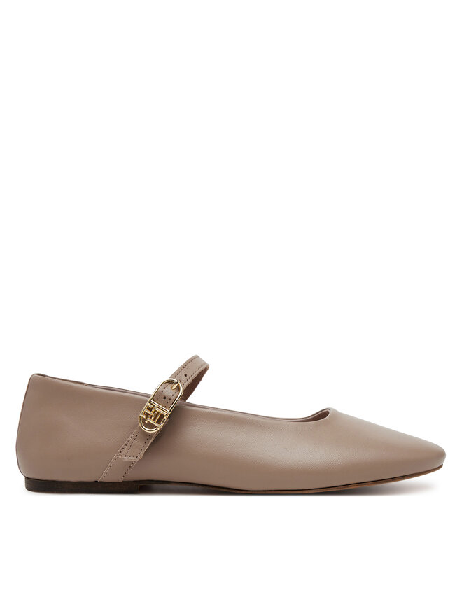 Tommy Hilfiger Bailarinas Tommy Hilfiger Leather Maryjane Ballerina FW0FW08651 Beis