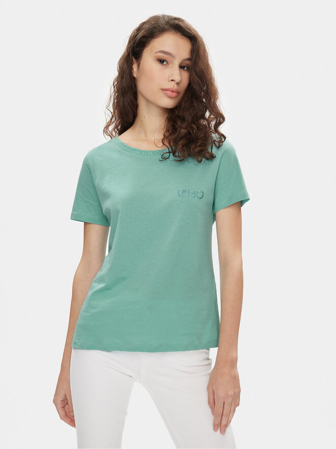 Liu Jo Liu Jo Camiseta MA4395 J6308 Verde Regular Fit