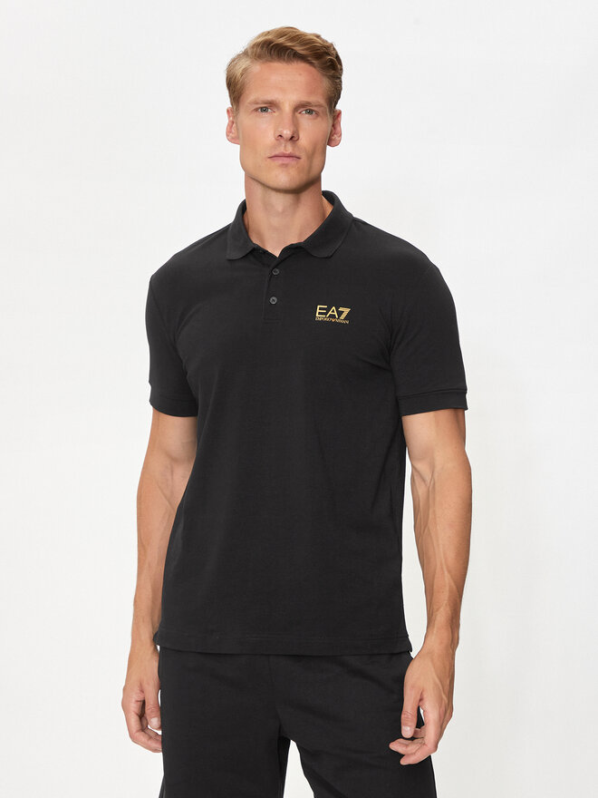 EA7 Emporio Armani EA7 Emporio Armani Поло 8NPF14 PJVQZ 0208 Чорний Regular Fit