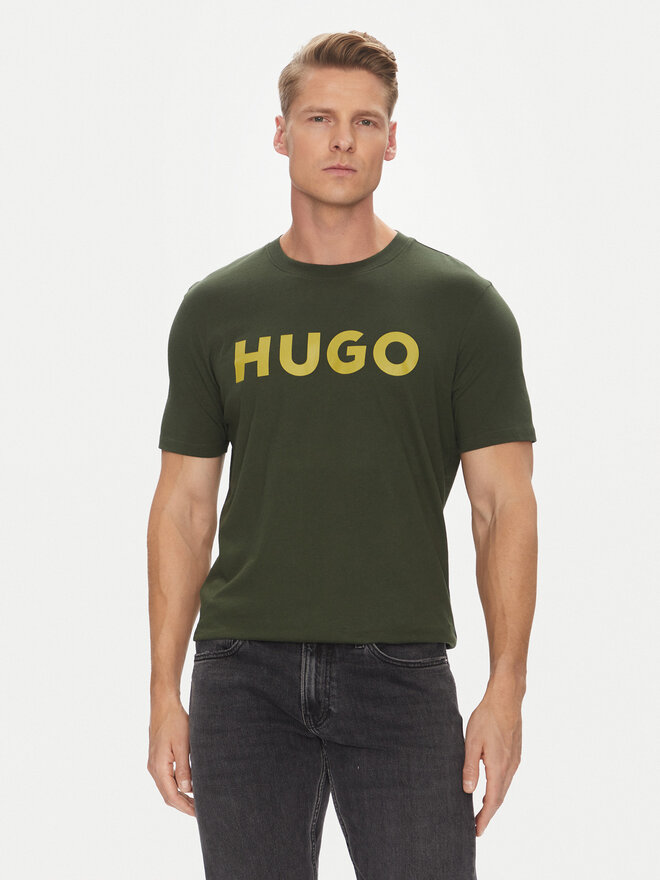 HUGO HUGO T-Shirt Dulivio 50467556 Grün Regular Fit