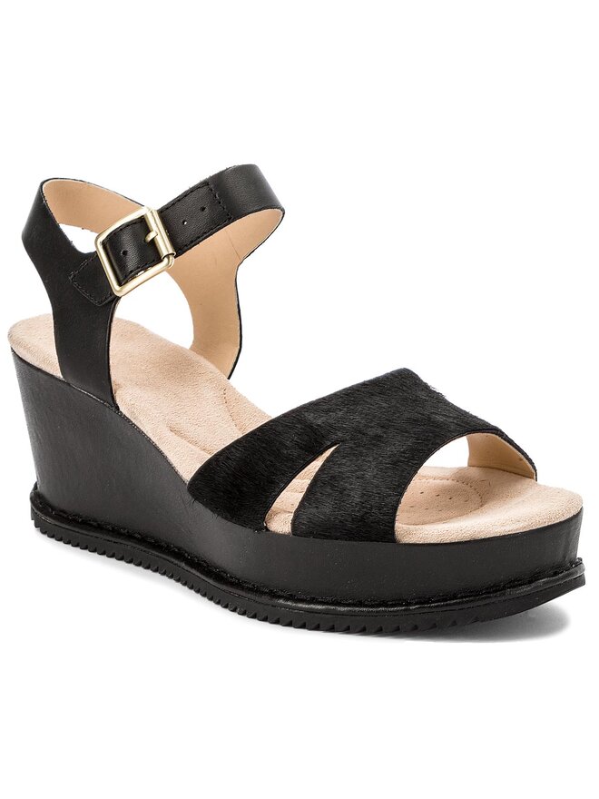 Clarks Akilah Eden 261341034 Black Leather obuvki.bg
