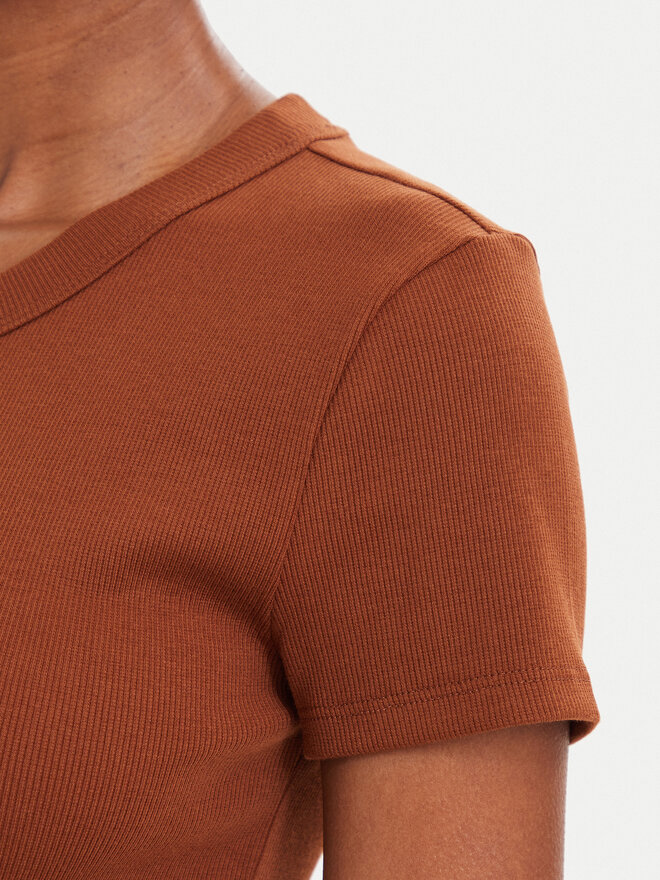 HUGO HUGO T-Shirt Easy 50523924 Braun Slim Fit