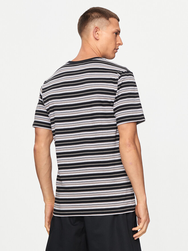 Converse Converse Marškinėliai M Loose Fit Striped Tee 10027159-A01 Juoda Loose Fit