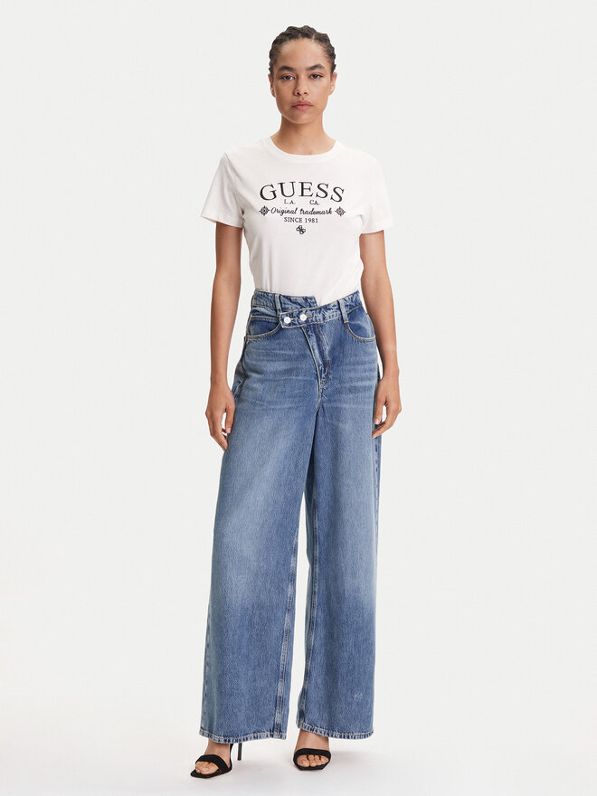 Guess Guess Camiseta V5YI03 I3Z14 Blanco Regular Fit