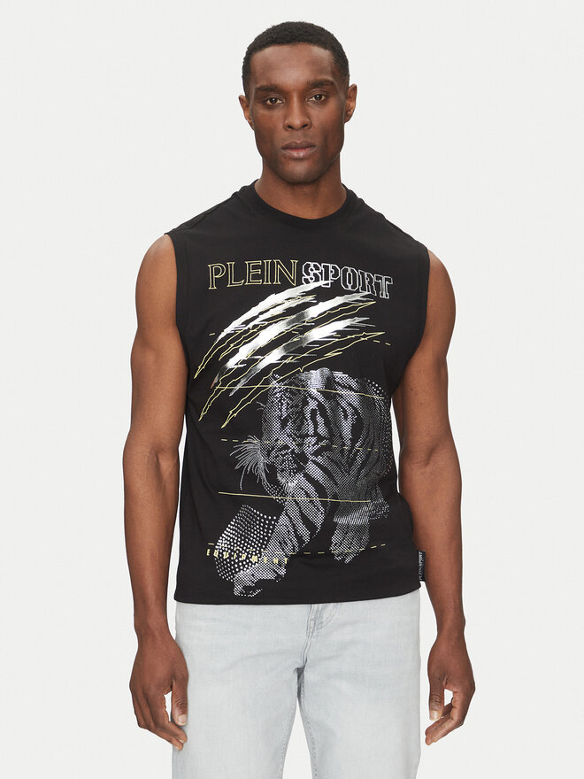 Plein Sport Plein Sport Tank top SAEC MTK8007 STE001N Μαύρο Regular Fit