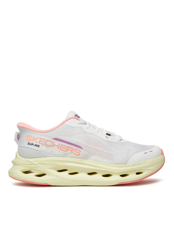 Skechers Sneakersy Skechers Max Cushioning Glide-Step-Caledonia 129400/WPK Biały
