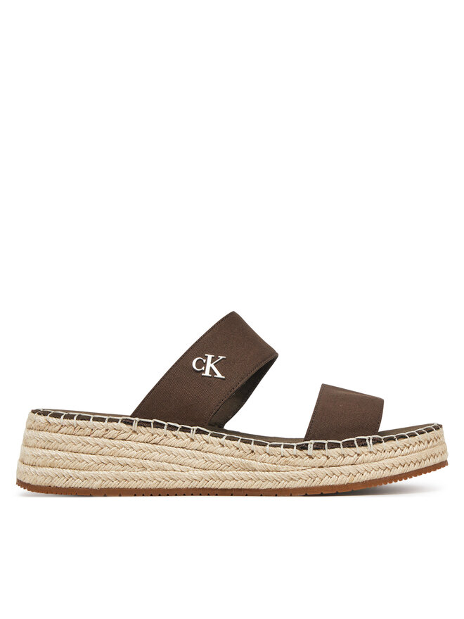 Calvin Klein Jeans Еспадрильї Calvin Klein Jeans Sporty Rope Mg Lth Webbing YW0YW01704 Коричневий