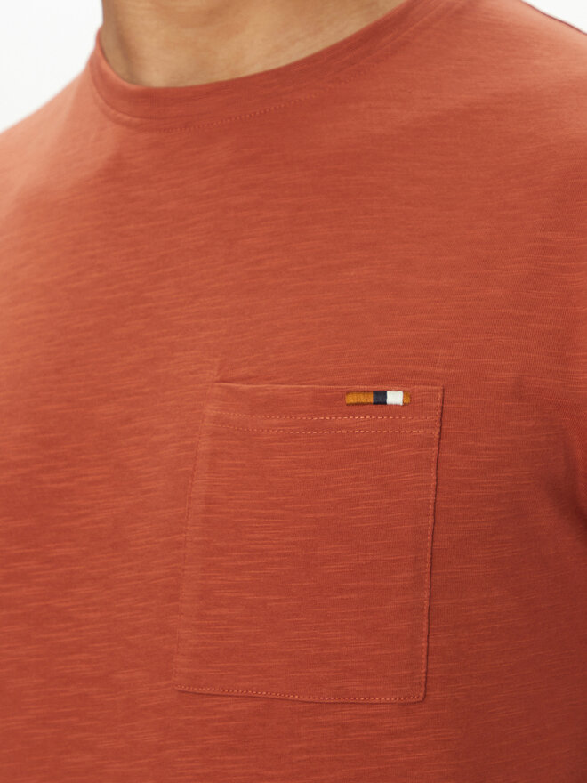 INDICODE INDICODE Majica Inandorra 41-104 Oranžna Regular Fit