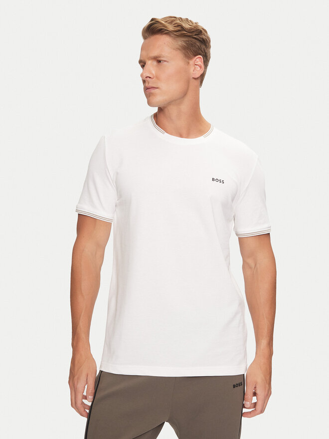 BOSS BOSS Camiseta Taul 50521245 Écru Regular Fit