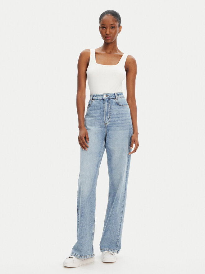 Tommy Hilfiger Tommy Hilfiger Τοπ WW0WW45444 Λευκό Slim Fit